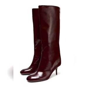Zara TALL SHAFT THIN HEELED BOOTS